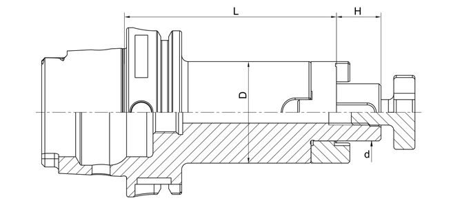 Thông số kỹ thuật của giá đỡ máy nghiền vỏ kết hợp DIN 69893
