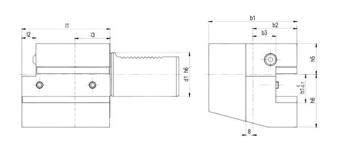 Đặc điểm kỹ thuật của trục giữ Mẫu C1 Phải