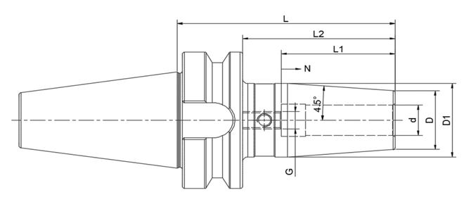 Thông số kỹ thuật của mâm cặp BT shrink Fit 4.5 °
