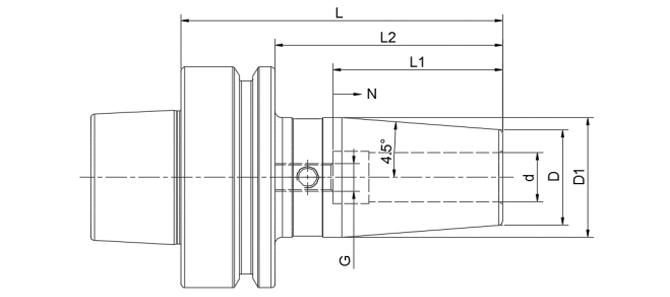 Thông số kỹ thuật của mâm cặp co HSK-F 4.5 °