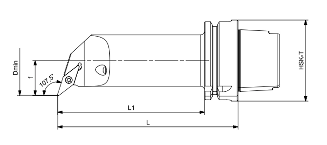 Thông số kỹ thuật của công cụ tiện HSK-T svqcr dài | svqcl 107.5 °/55 °