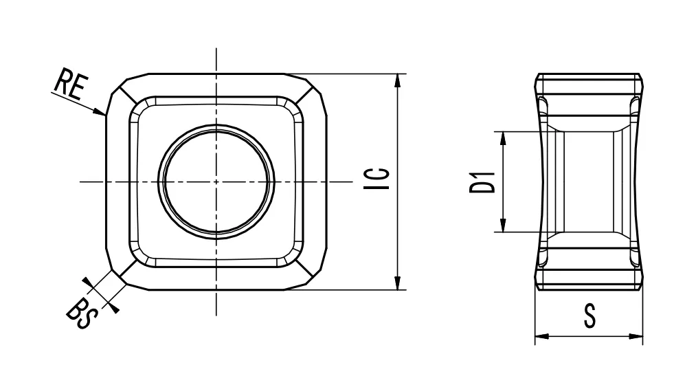 THÔNG SỐ KỸ THUẬT CỦA MIẾNG CHÈN SN1206