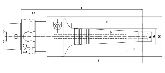 THÔNG SỐ KỸ THUẬT CỦA MÂM CẶP THỦY LỰC HSK, LOẠI MỎNG
