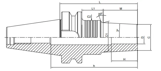 THÔNG SỐ KỸ THUẬT CỦA MÂM CẶP CO NHIỆT BT 3° VỚI CHẤT LÀM MÁT THÔNG THƯỜNG