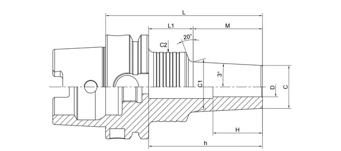 THÔNG SỐ KỸ THUẬT CỦA MÂM CẶP CO HSK-A 3° VỚI CHẤT LÀM MÁT THÔNG THƯỜNG
