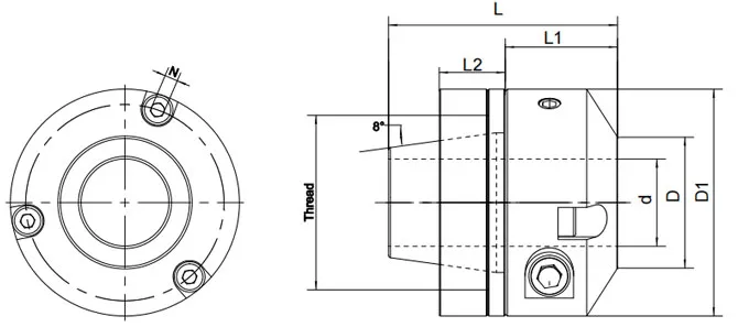 THÔNG SỐ KỸ THUẬT CỦA KẸP THỦY LỰC ER