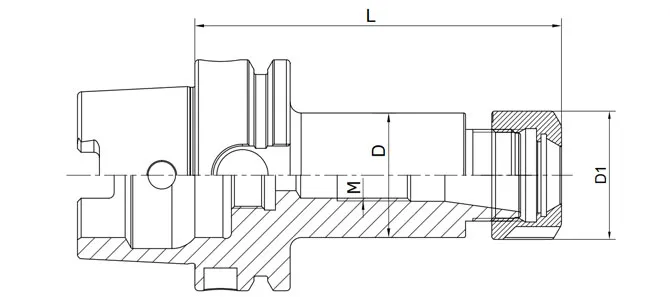 THÔNG SỐ KỸ THUẬT CỦA MÂM CẶP DIN 69893 ER CÓ ĐAI ỐC LỤC GIÁC