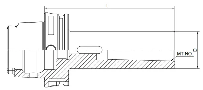 THÔNG SỐ KỸ THUẬT CỦA BỘ CHUYỂN ĐỔI CÔN MORSE DIN 69893 CÓ TANG