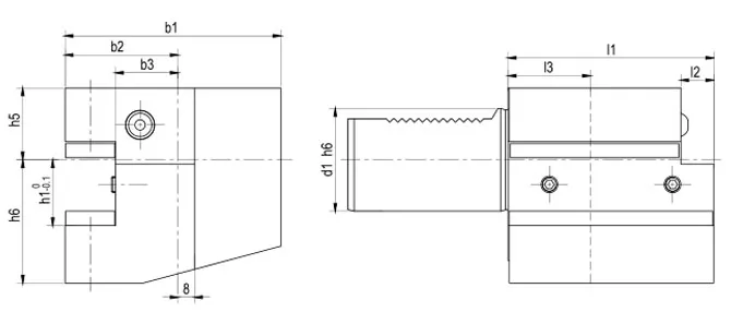 THÔNG SỐ KỸ THUẬT CỦA GIÁ ĐỠ TRỤC DẠNG C2 BÊN TRÁI