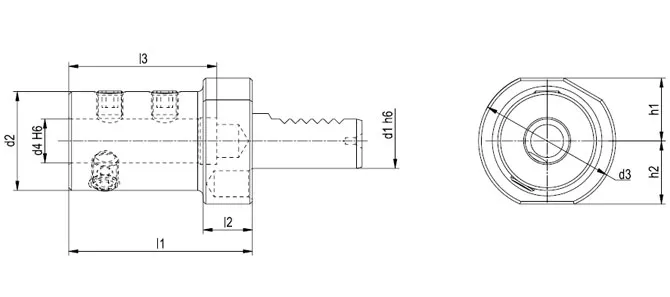 THÔNG SỐ KỸ THUẬT CỦA GIÁ ĐỠ MŨI KHOAN DÙNG CHO MŨI KHOAN CÓ THỂ THAY THẾ DẠNG E1