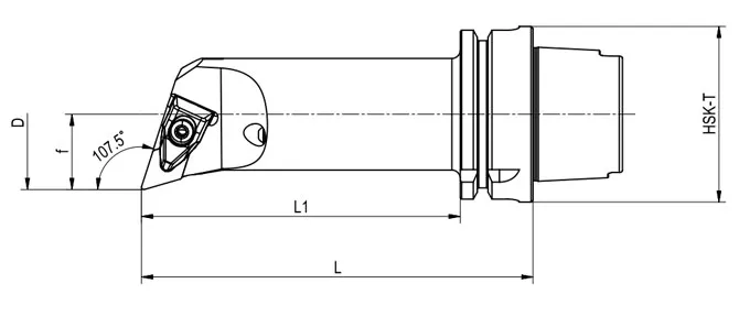 THÔNG SỐ KỸ THUẬT DAO TIỆN HSK-T DDQNR | DDQNL 107,5°/55°, DÀI