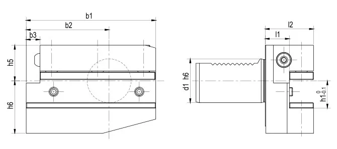 THÔNG SỐ KỸ THUẬT CỦA GIÁ ĐỠ HƯỚNG TÂM DẠNG B6 BÊN TRÁI, DÀI