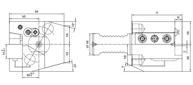 THÔNG SỐ KỸ THUẬT CỦA KẸP ĐÍNH CHÌ TRỤC, LÀM MÁT, KIỂU NÊM C2C3AK