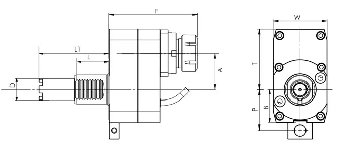 THÔNG SỐ KỸ THUẬT ĐẦU IN TRỤC VDI, LOẠI LỆCH, CÓ BẬC THANG CỦA HAAS